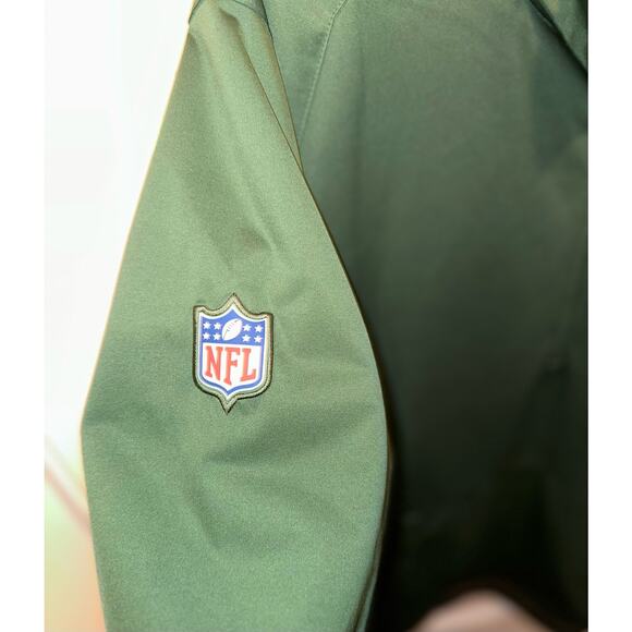 Nike NFL Team Apparel Mens Pullover Jacket Sz Large New York Jets 1/4 Zip - Picture 2 of 12